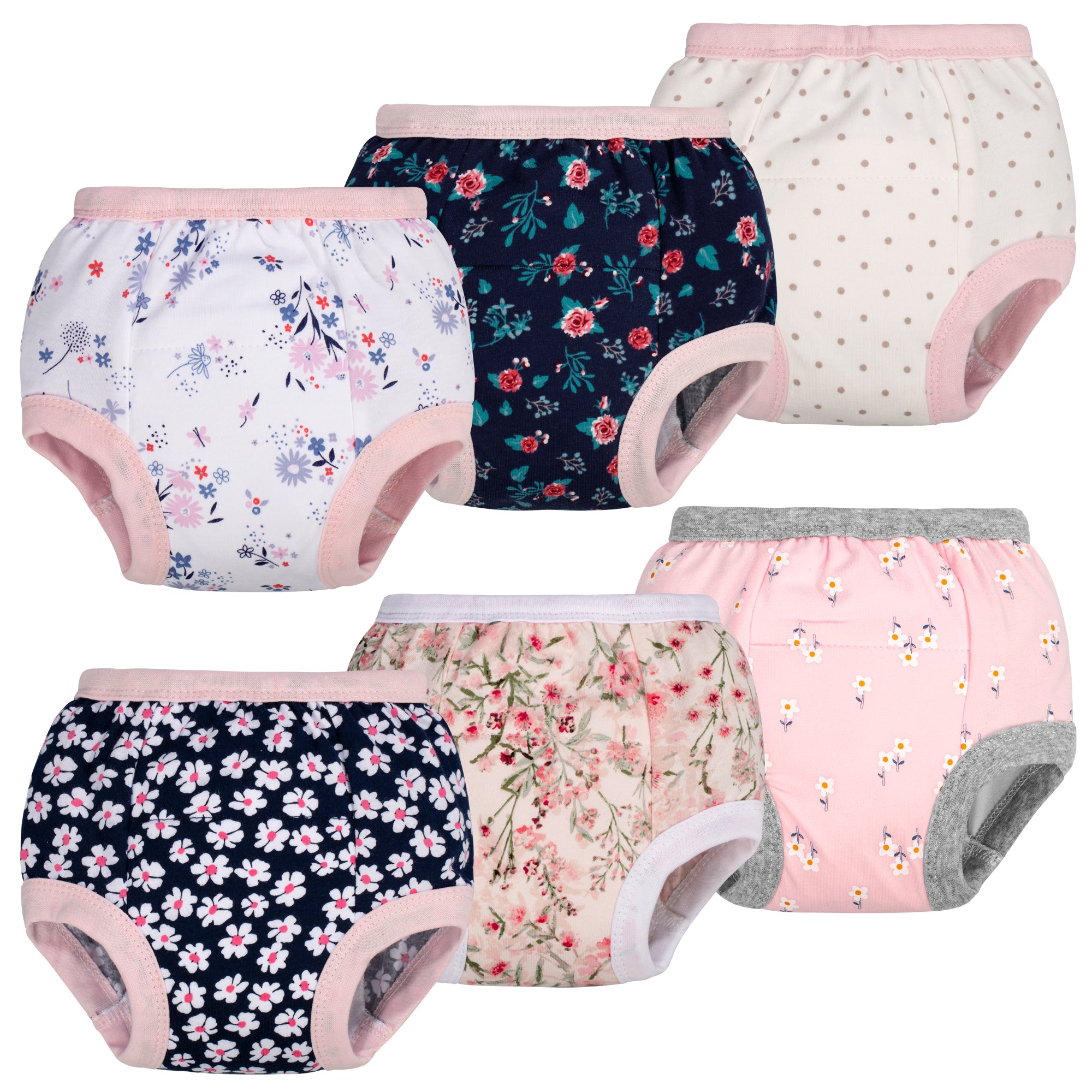 BIG ELEPHANT Toddler Potty Training Pants- 100% Cotton Unisex Baby Pee  Underpants 10-pack, 4T : : Baby
